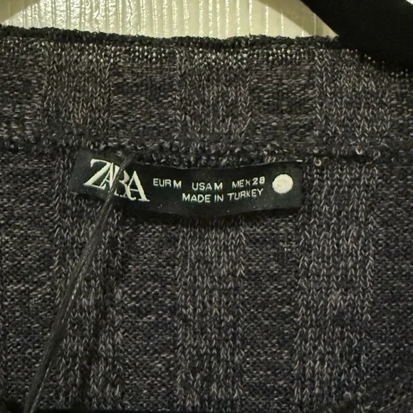 Zara Ribbed Cropped Cardigan | NWT | Size M - Picture 4 of 9